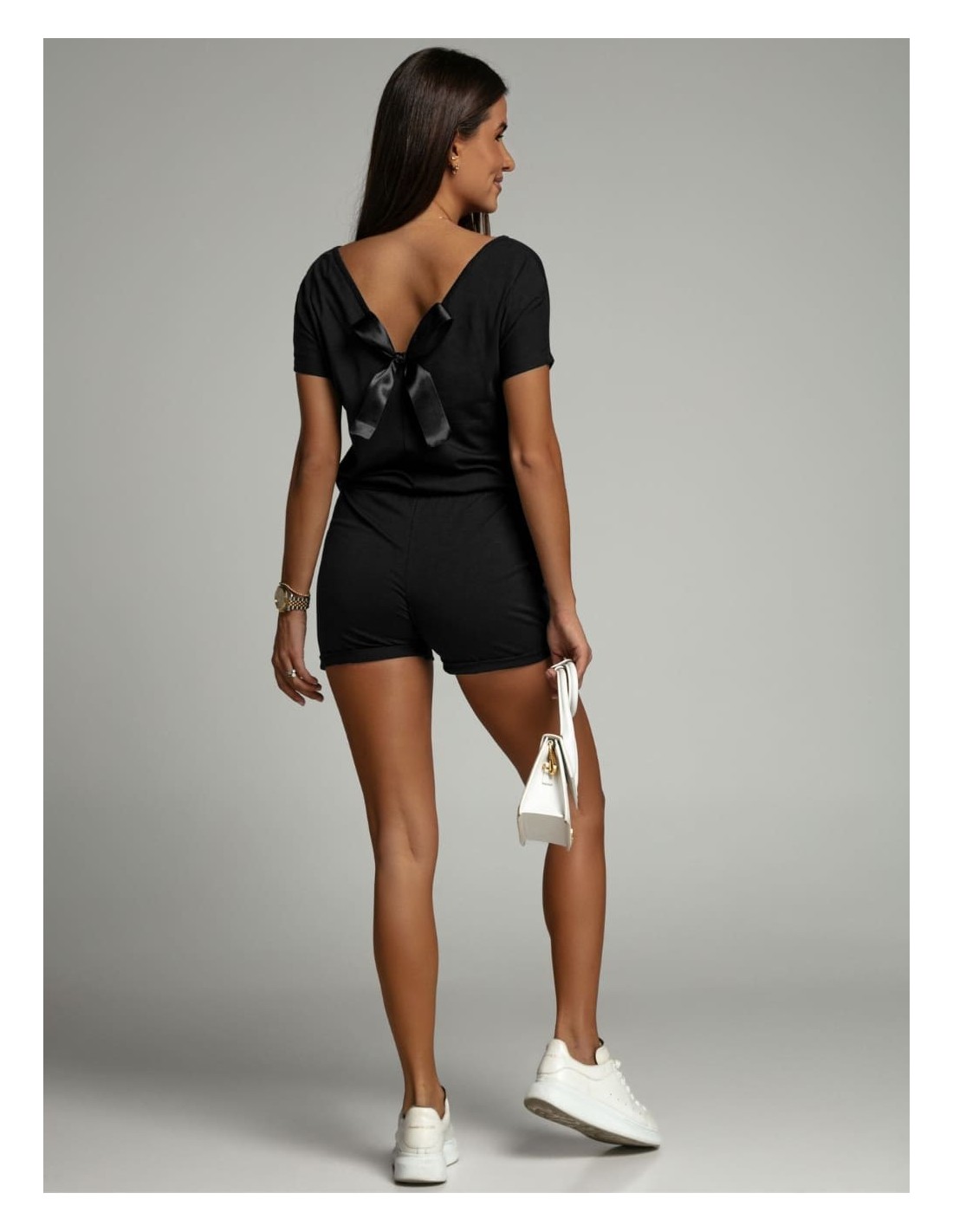 Black jumpsuit with a bow 2582 - Online store - Boutique